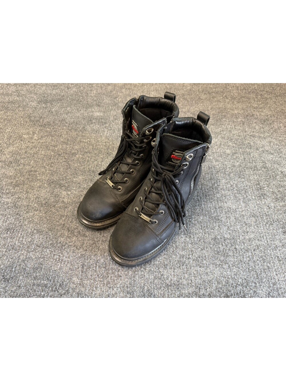Vintage Y2K 2005 Milwaukee MB408 Leather Motorcycle Boots Men’s 8.5D